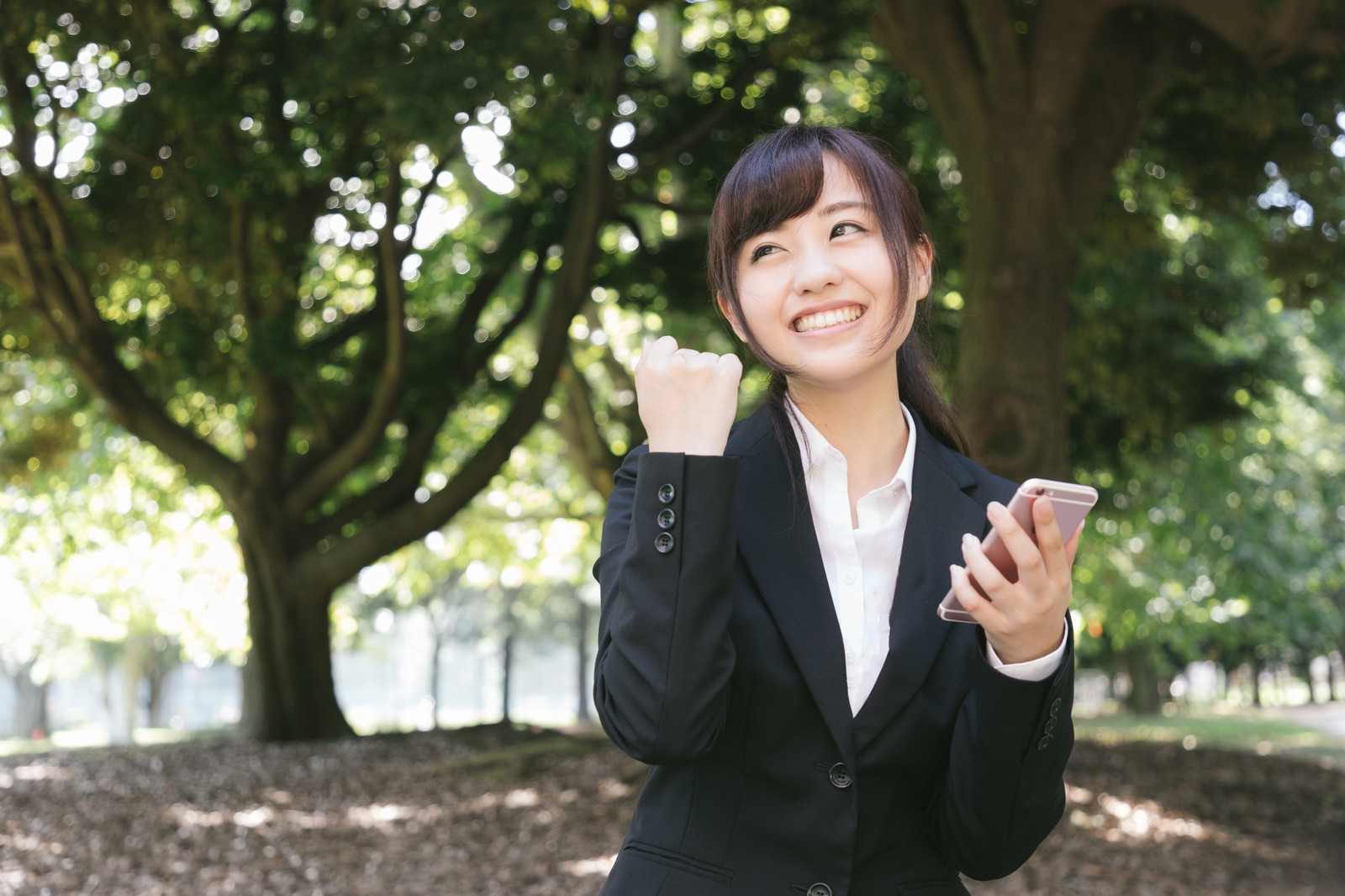 目標を達成した女性
