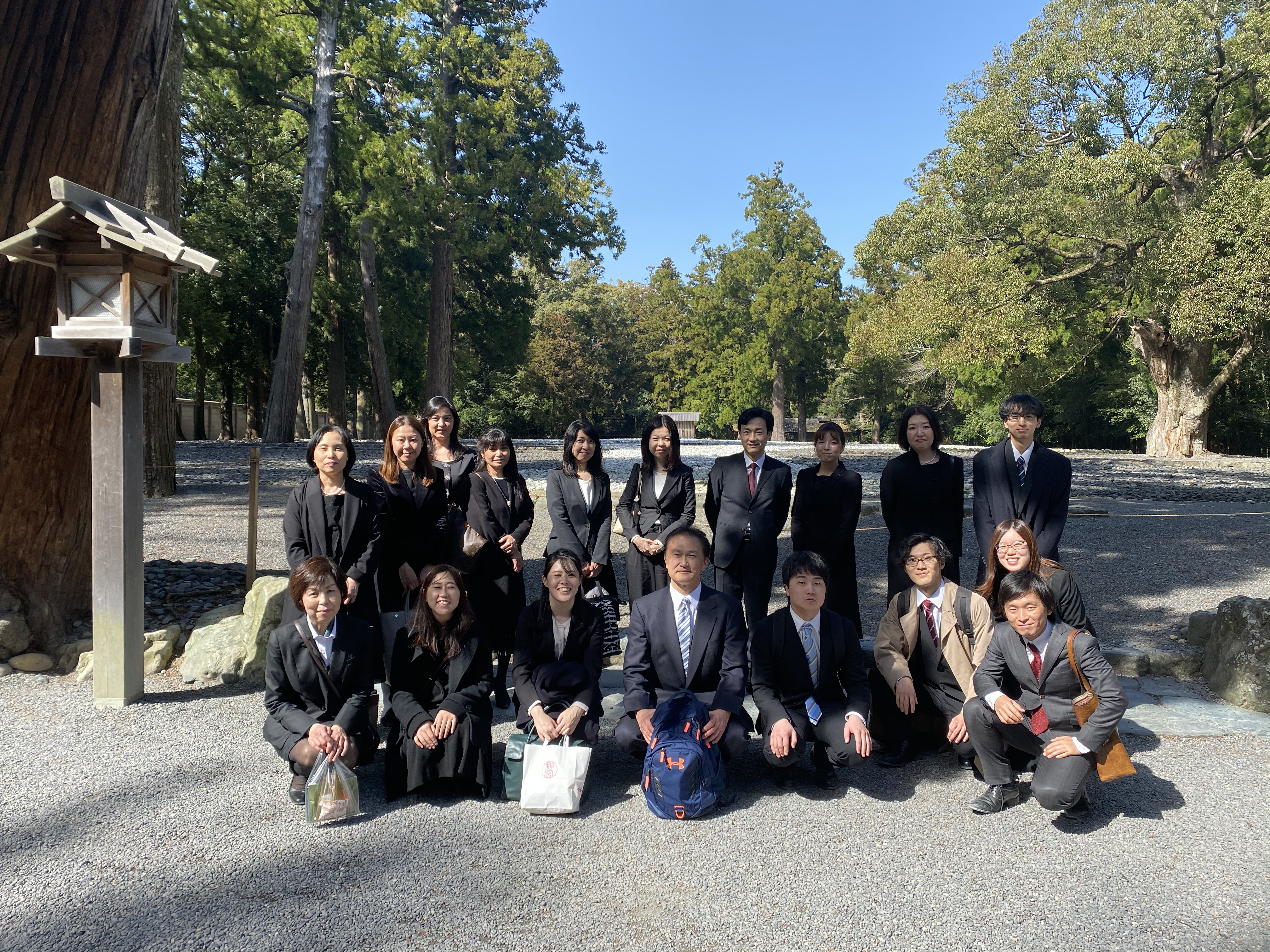 伊勢神宮参拝の様子
